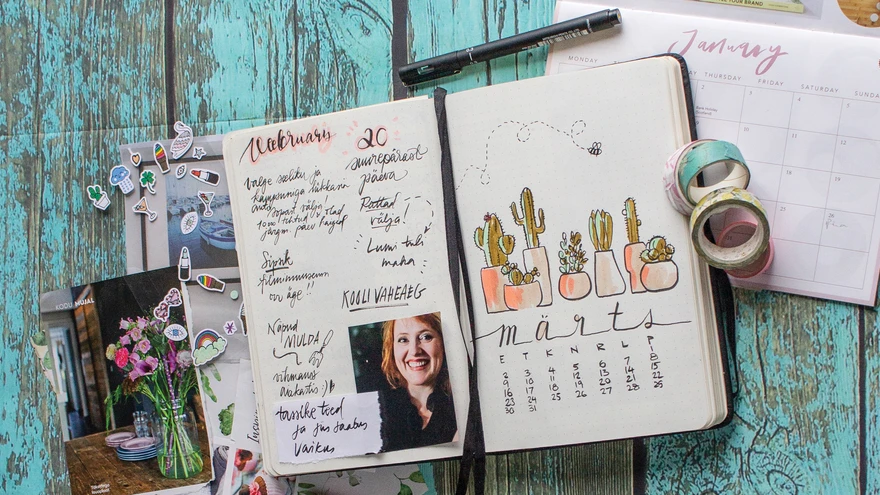 bullet journal ehk plaanur võib olla parem kui tavaline kalendermärkmik