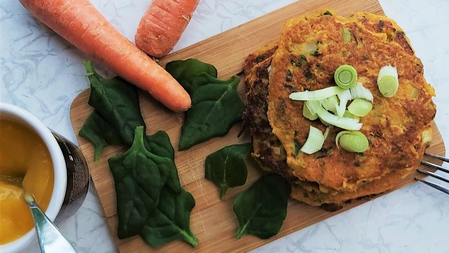 Porgandi-kõrvitsa pannkoogid.