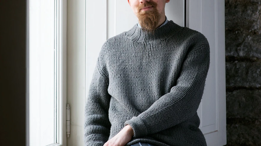 Oliver Orro oma töökohas, Eesti Kunsti-akadeemia kunstikultuuri teaduskonna hoones Suur-Kloostri tänavas. 