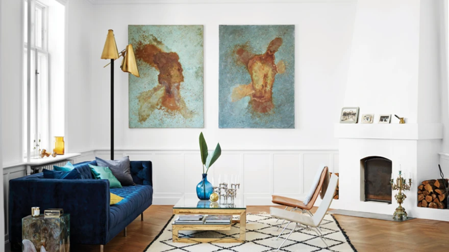 Pernille Teisbæki kodus Kopenhaagenis kohtuvad Taani disainiklassika, vintage ja modernsed esemed. 