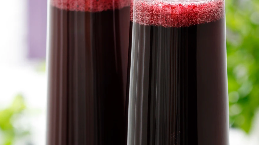 Suvine mustikakokteil.