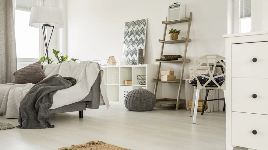 Skandinaavialik kodu, kus on kasutatud palju puitu